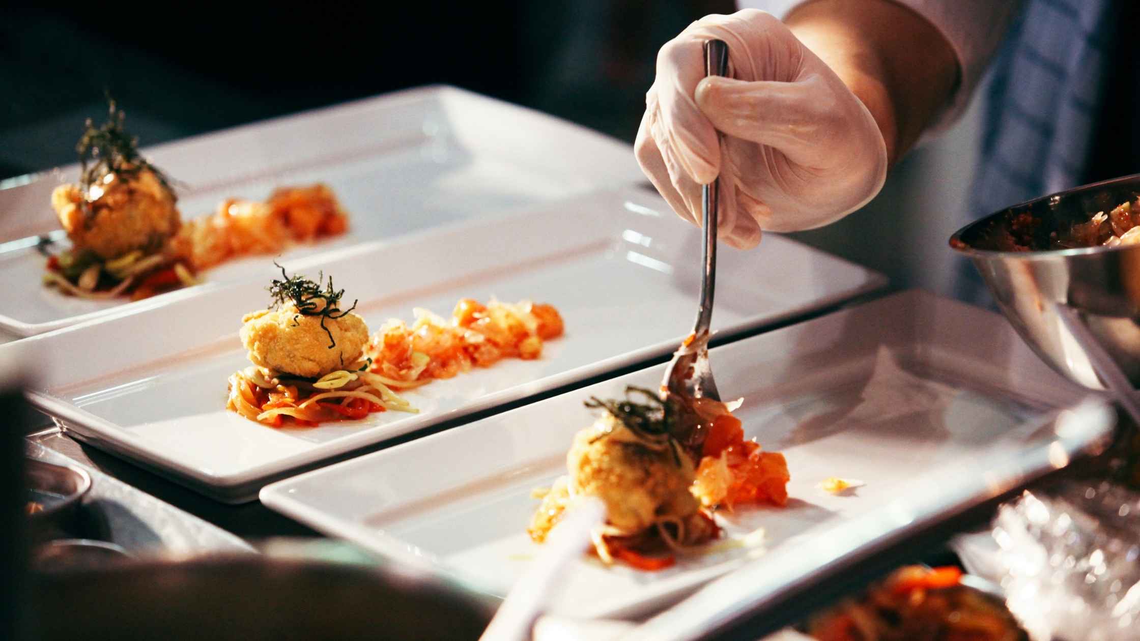 Restaurant showcasing a beautifully plated signature dish to enhance customer loyalty.